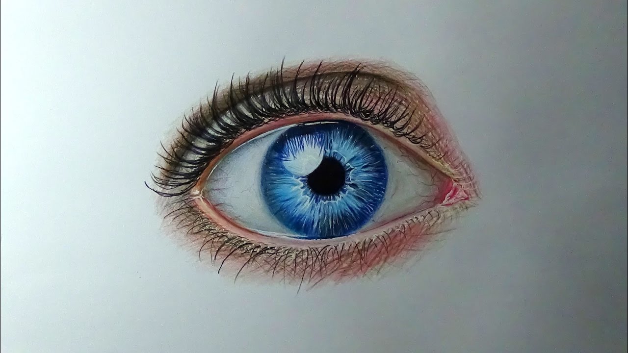 Cómo dibujar un ojo realista paso a paso con lapicez de colores  PatrickART, dibujos de El Iris De Un Ojo, como dibujar El Iris De Un Ojo paso a paso