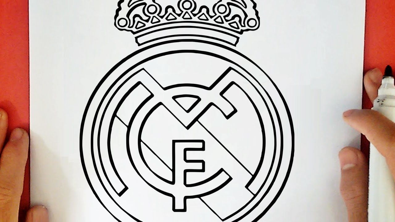 COMO DIBUJAR EL ESCUDO DEL REAL MADRID, dibujos de El Escudo Del Real Madrid, como dibujar El Escudo Del Real Madrid paso a paso