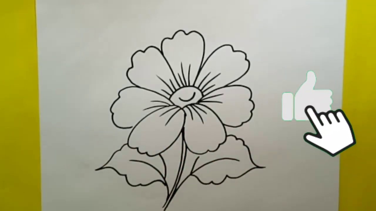 How To Draw Daisy Flower  Como Dibujar Una Flor  Margarita, dibujos de Una Margarita, como dibujar Una Margarita paso a paso