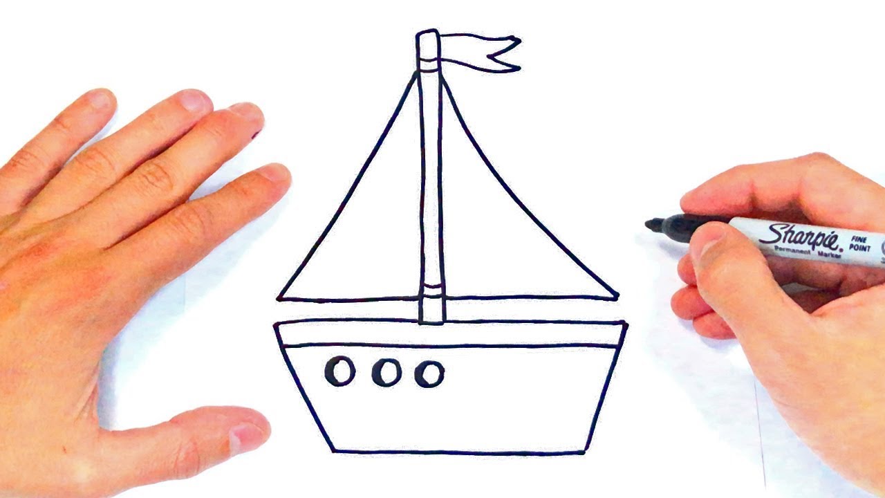 Cómo dibujar un Barco Paso a Paso  Dibujo de Barco, dibujos de Barcos, como dibujar Barcos paso a paso
