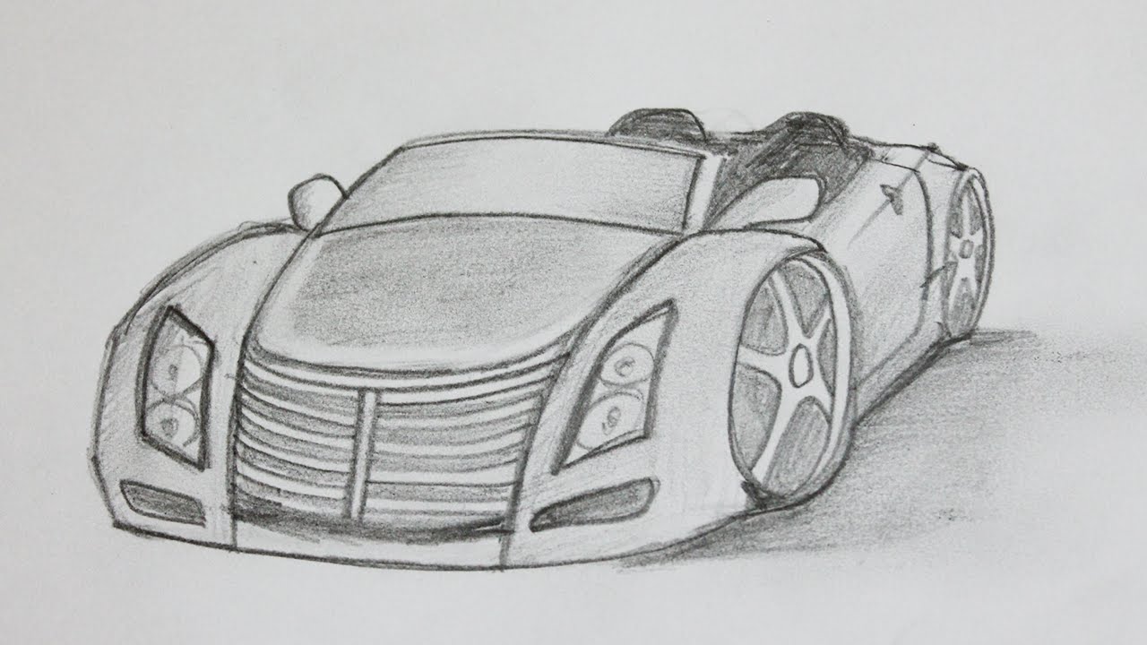 Como dibujar un coche tuning, dibujos de Autos Tuning, como dibujar Autos Tuning paso a paso