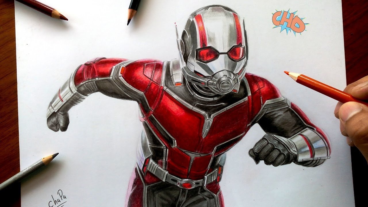 Cómo Dibujo a ANT-MAN Realista “ANT-MAN and THE WASP”  How To Draw ANT-MAN  “ANT-MAN and THE WASP”, dibujos de Ant Man, como dibujar Ant Man paso a paso