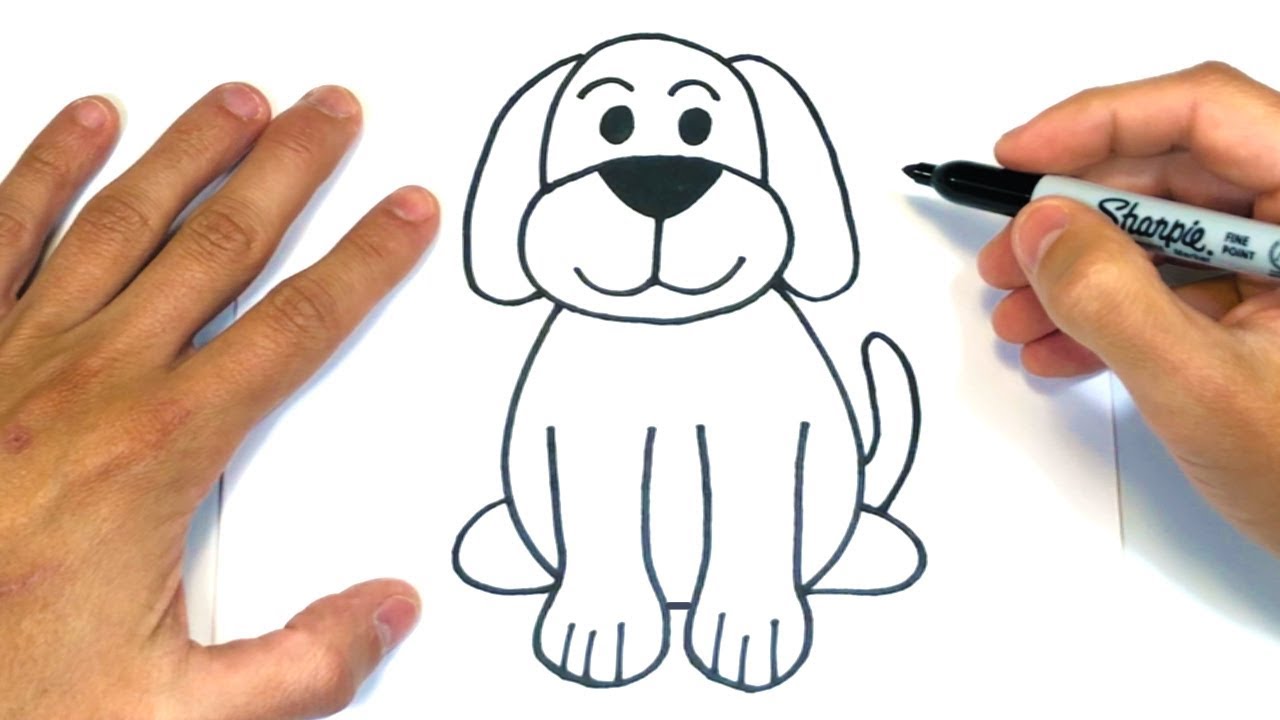 Cómo dibujar un Perro Paso a Paso Dibujos de animales, dibujos de Animales, como dibujar Animales paso a paso