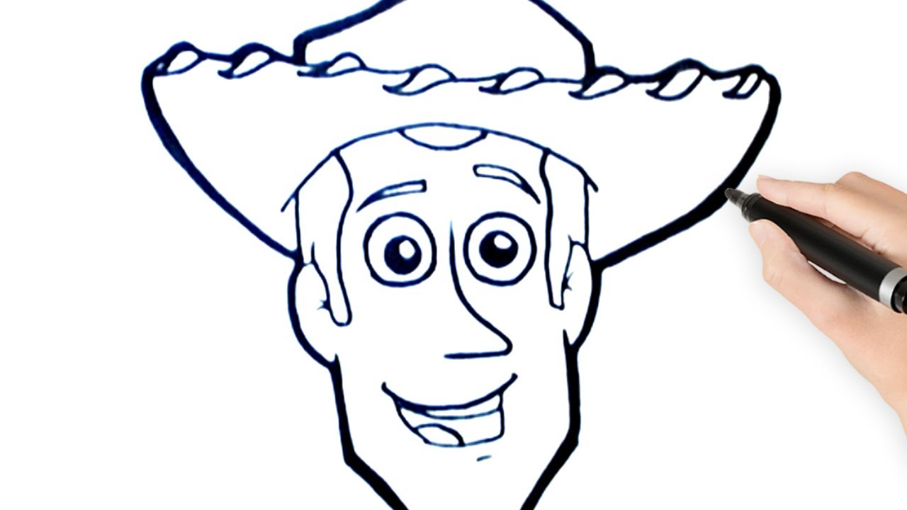 Como dibujar a Woody de Toy Story paso a paso facil, dibujos de A Woody, como dibujar A Woody paso a paso