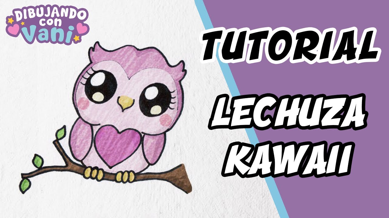 How to draw a kawaii owl, dibujos de Una Lechuza, como dibujar Una Lechuza paso a paso
