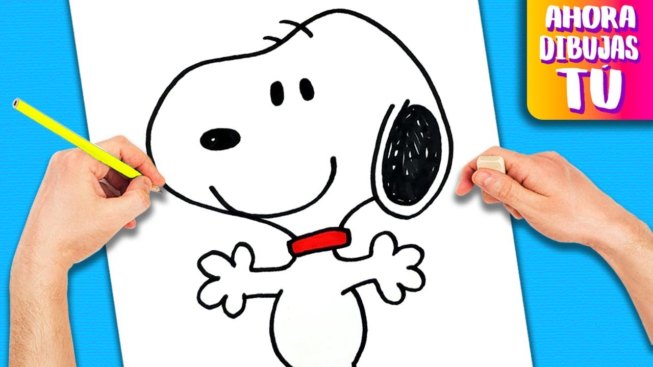 How to draw Snoopy - Drawings step by step, dibujos de A Snoopy, como dibujar A Snoopy paso a paso