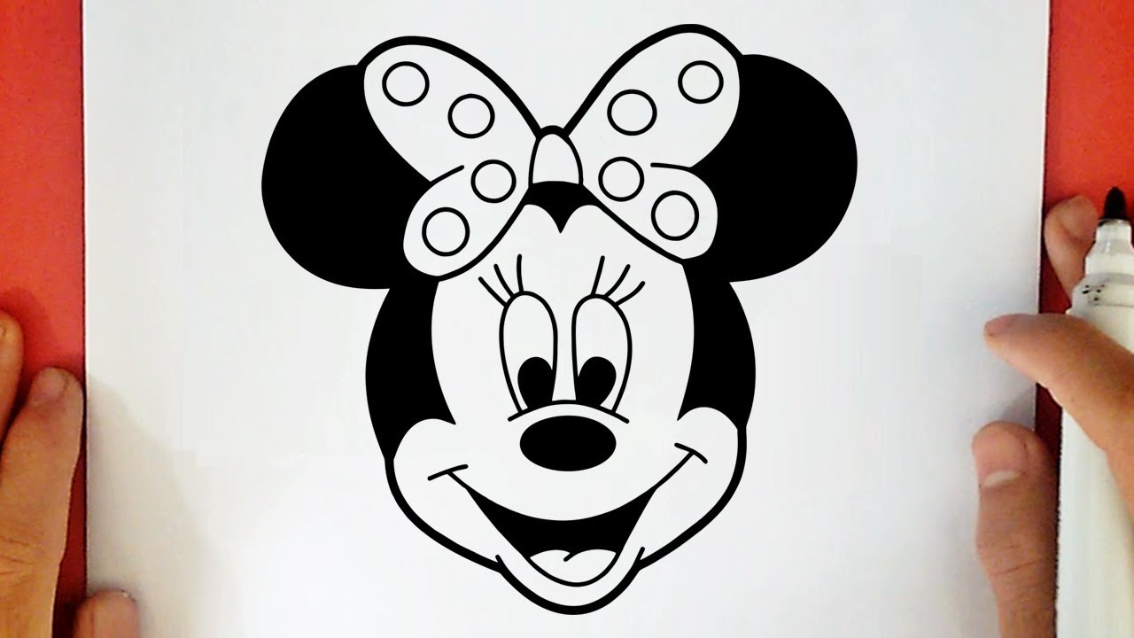 COMO DIBUJAR A MINNIE MOUSE, dibujos de A Minnie Mouse, como dibujar A Minnie Mouse paso a paso