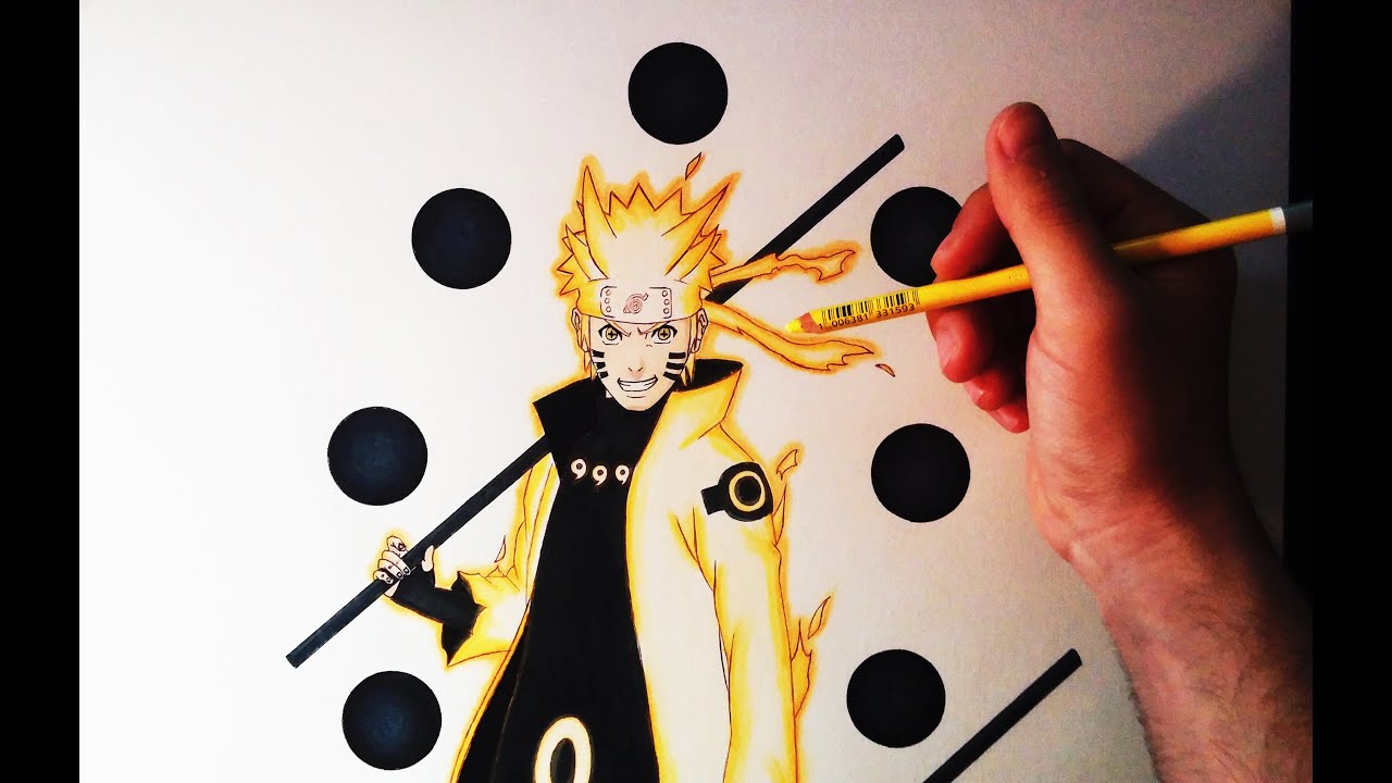 Cómo dibujar a Naruto en Modo Sabio de los 6 caminos  How to Draw Naruto  Six Paths  ArteMaster, dibujos de A Naruto Sabio, como dibujar A Naruto Sabio paso a paso
