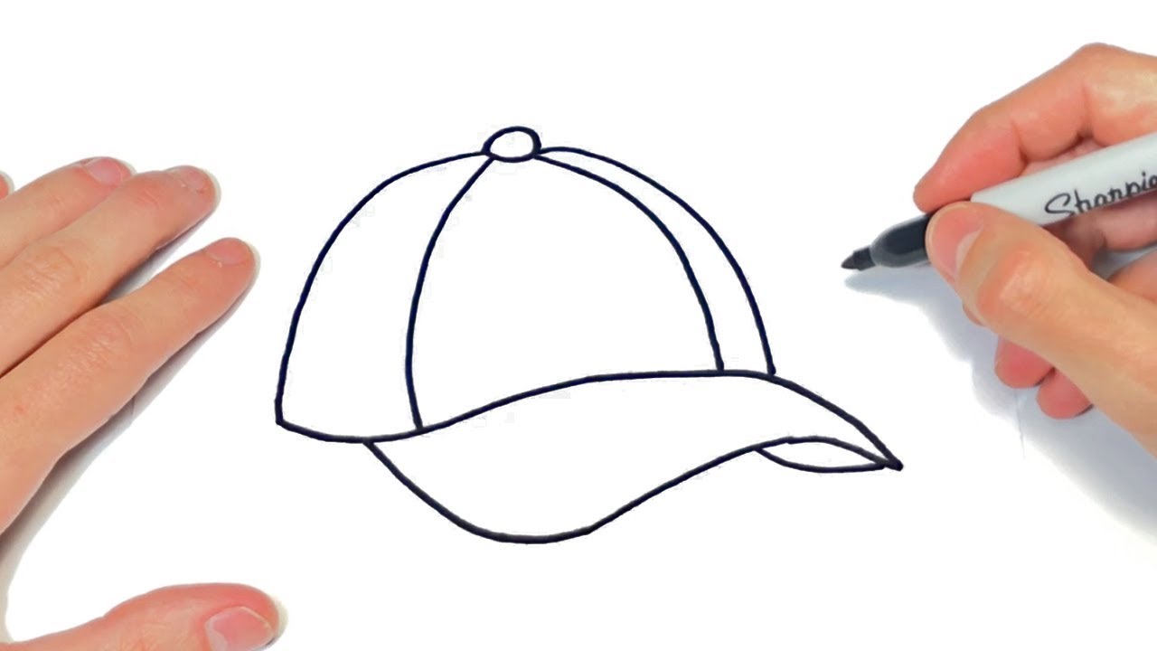 Cómo dibujar una Gorra Paso a Paso  Dibujo de Gorra, dibujos de Una Gorra, como dibujar Una Gorra paso a paso