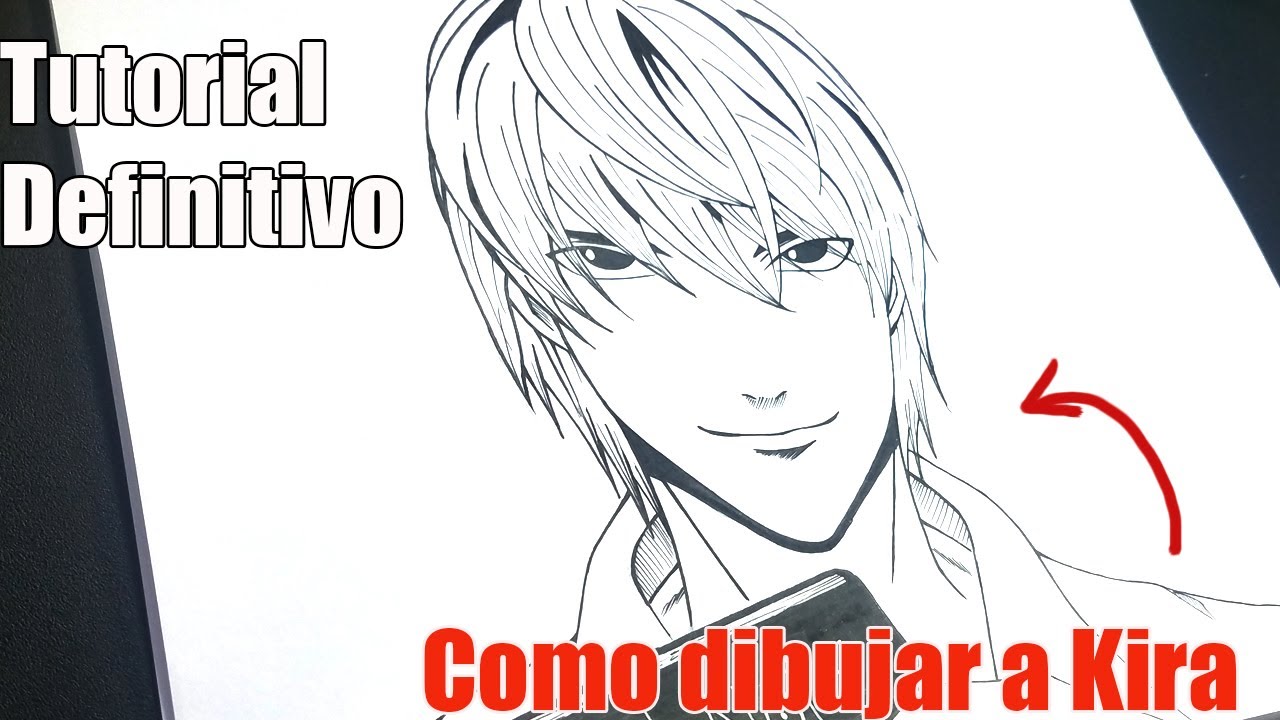 How to draw Light Yagami Step By Step  How to draw Kira DEATH NOTE, dibujos de A Light Yagami De Death Note, como dibujar A Light Yagami De Death Note paso a paso