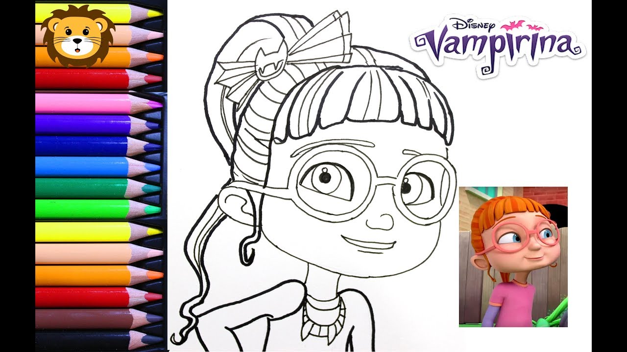 Como Dibujar - Bridget - Vampirina - Disney - Dibujos para niños - Draw and  Coloring Book for Kids, dibujos de A Bridget De Vampirina, como dibujar A Bridget De Vampirina paso a paso