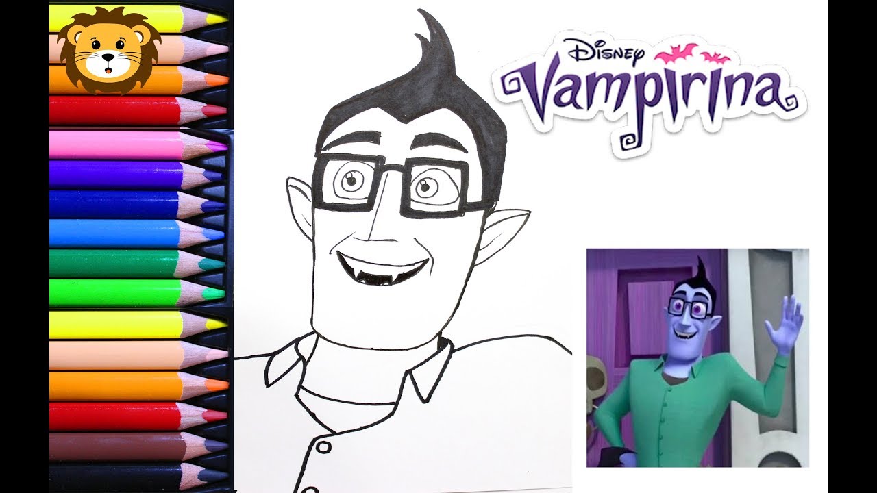Como Dibujar - Boris Papá Vampirina - Disney - Dibujos para niños - Draw  and Coloring Book for Kids, dibujos de A Boris De Vampirina, como dibujar A Boris De Vampirina paso a paso