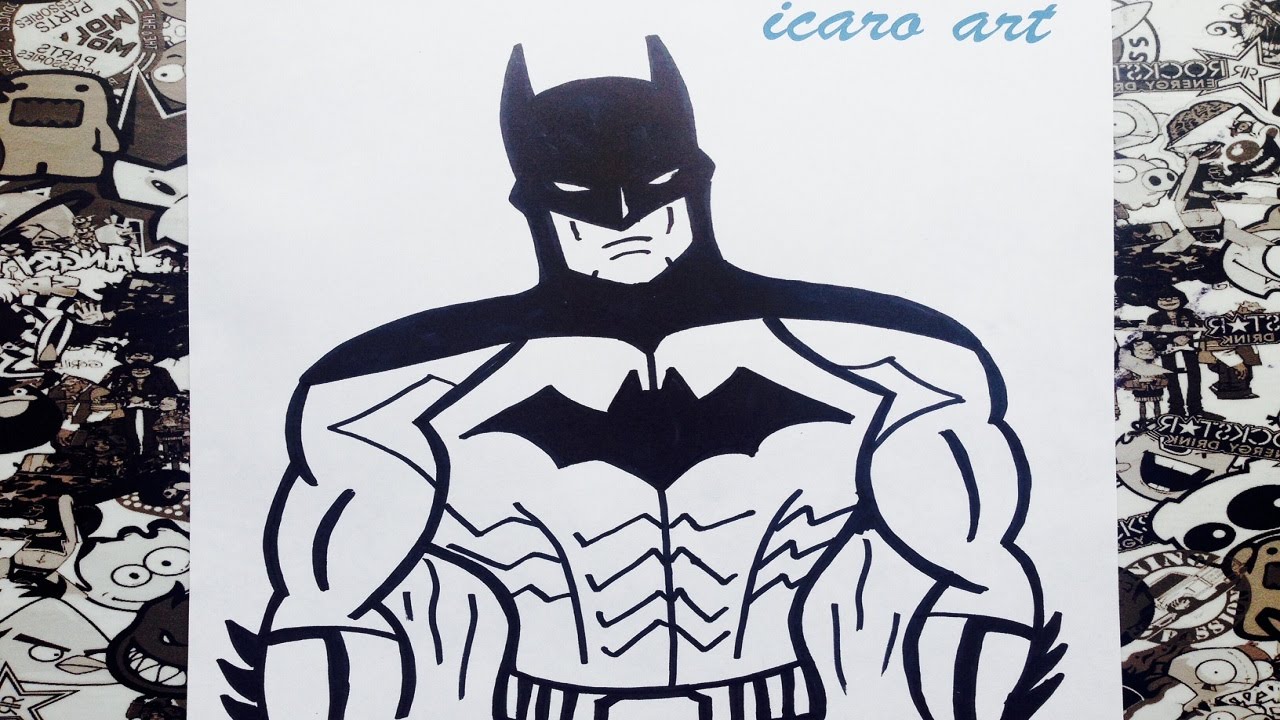 Como dibujar a Batman  how to draw batman, dibujos de A Batman, como dibujar A Batman paso a paso