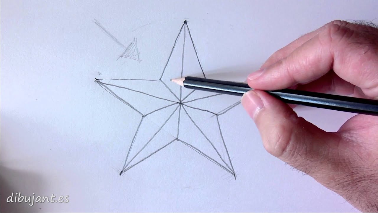 Como dibujar una estrella, dibujos de Una Estrella, como dibujar Una Estrella paso a paso