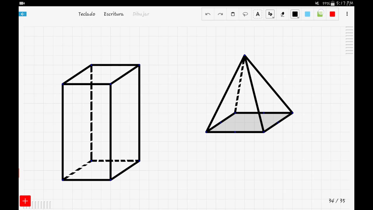 Prismas y piramides, dibujos de 5 Prismas, como dibujar 5 Prismas paso a paso