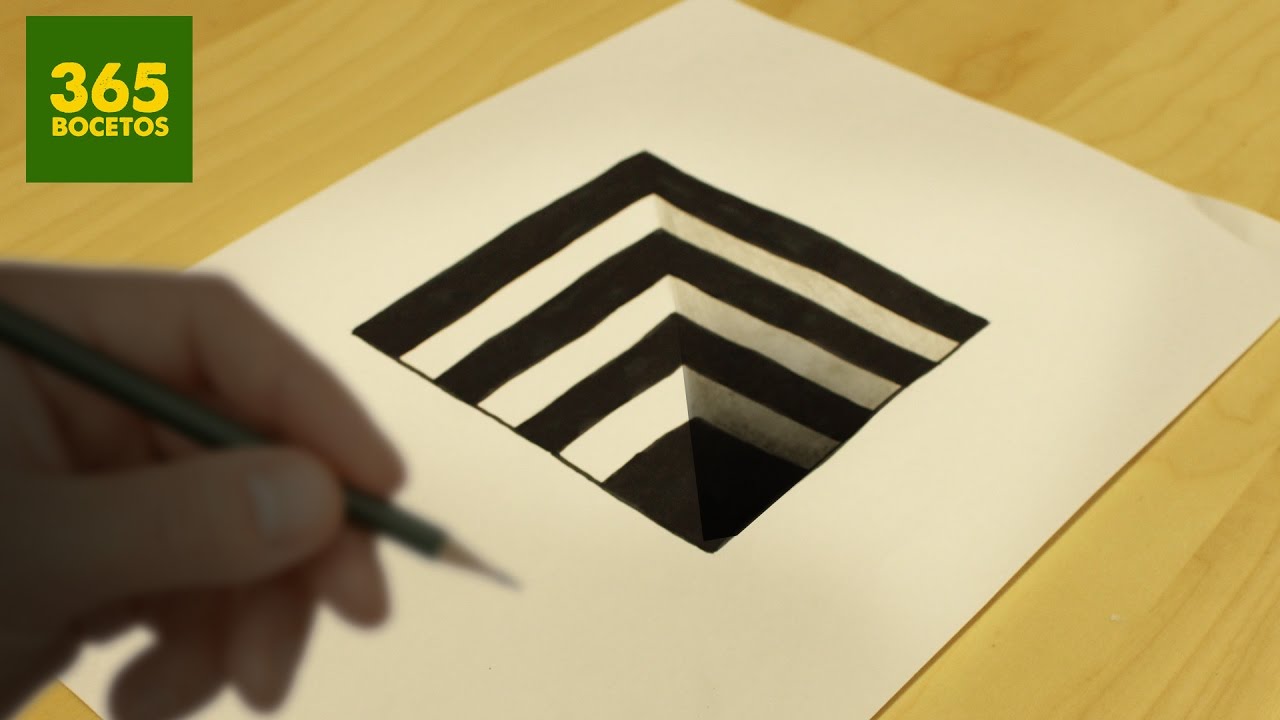 INCREIBLE TRUCO - Como dibujar un hoyo en 3D paso a paso - How to draw a 3d  hole, dibujos de 3D, como dibujar 3D paso a paso