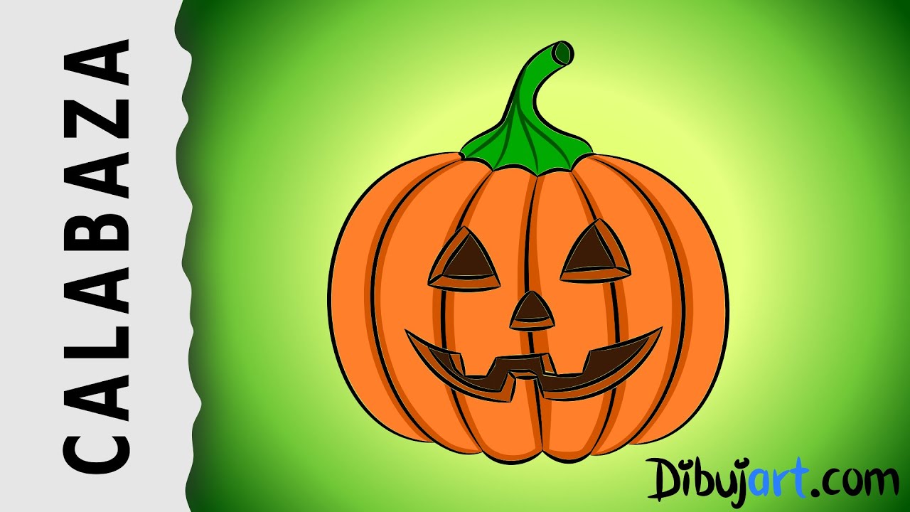 How to draw a Halloween Pumpkin - Halloween Special, dibujos de Una Calabaza Para Halloween, como dibujar Una Calabaza Para Halloween paso a paso