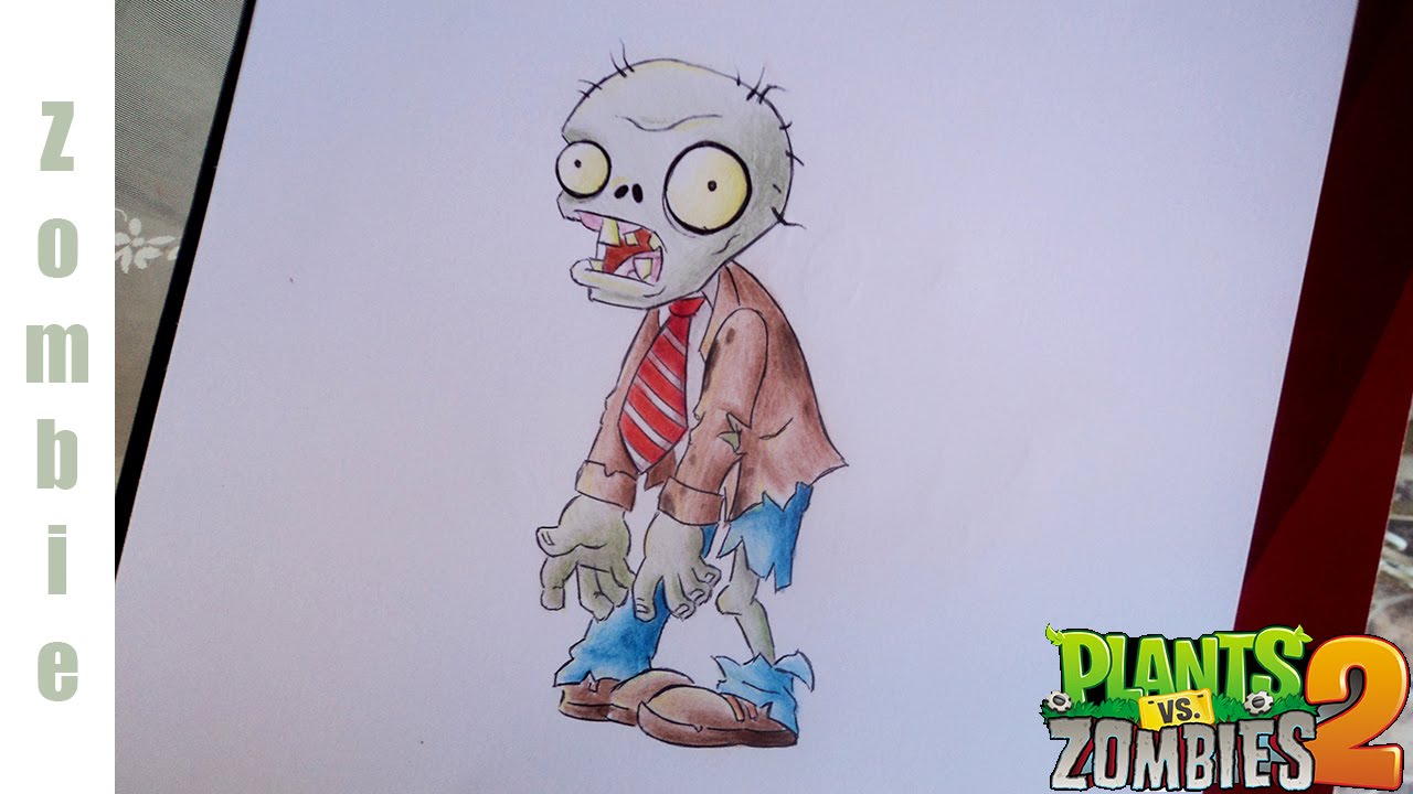 How To Draw Zombie Como Dibujar Un Zombie Paso a Paso PvZ2, dibujos de Zombies, como dibujar Zombies paso a paso