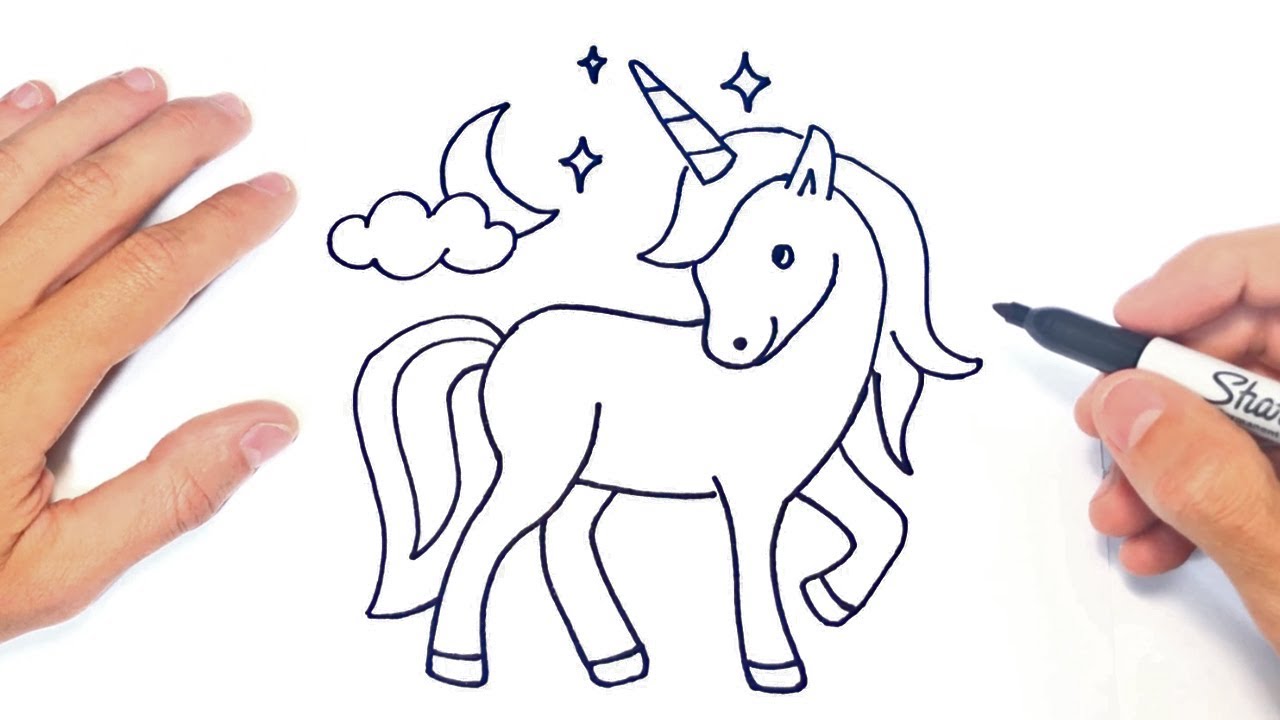 Cómo dibujar un Unicornio Paso a Paso  Dibujo de Unicornio, dibujos de Un Unicornio, como dibujar Un Unicornio paso a paso