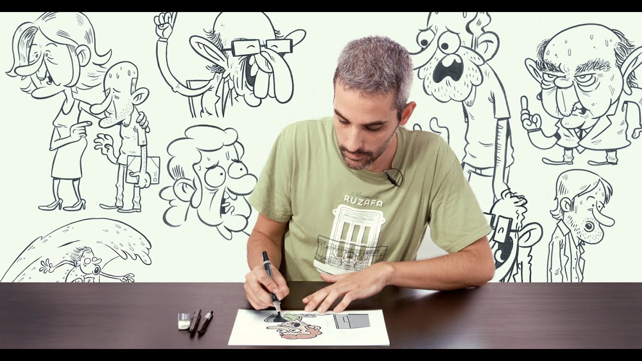 Curso Online -  ¿Cómo dibujar una viñeta de actualidad?, dibujos de Viñetas, como dibujar Viñetas paso a paso