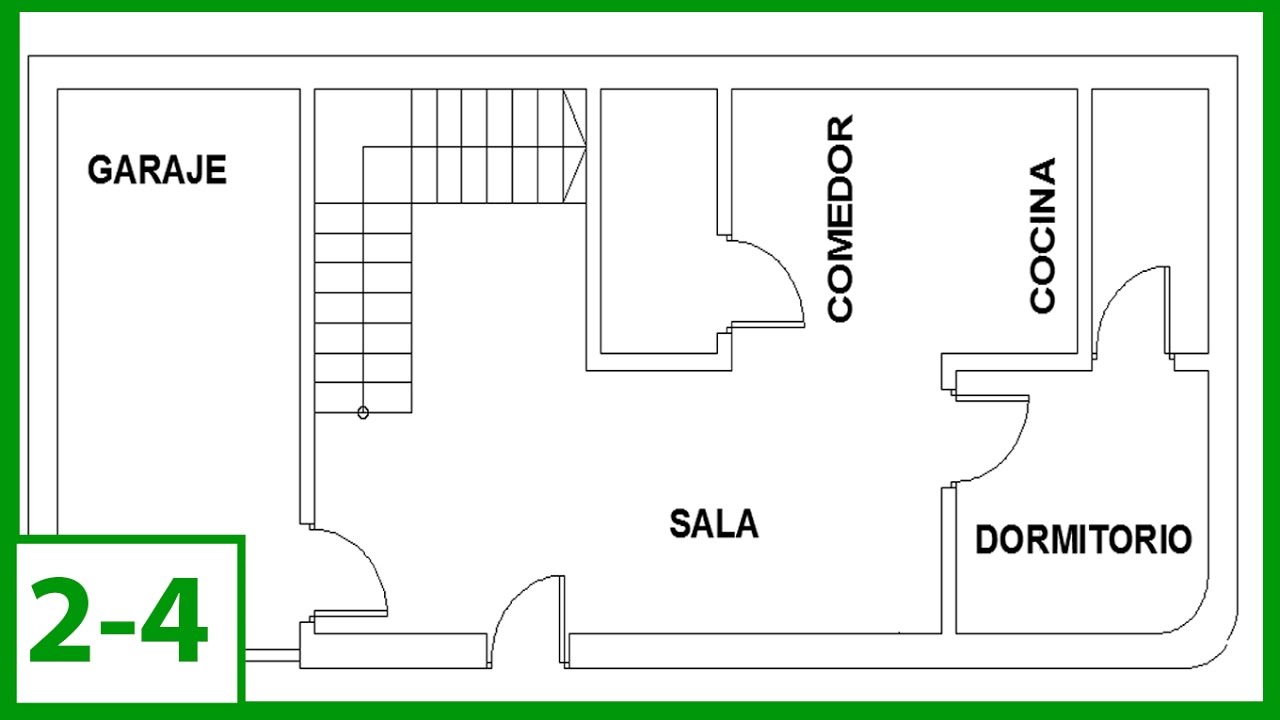 Autocad - Cómo Dibujar un plano de una casa  puertas y ventanas en autocad  2015 (parte 24), dibujos de Ventanas En Un Plano, como dibujar Ventanas En Un Plano paso a paso