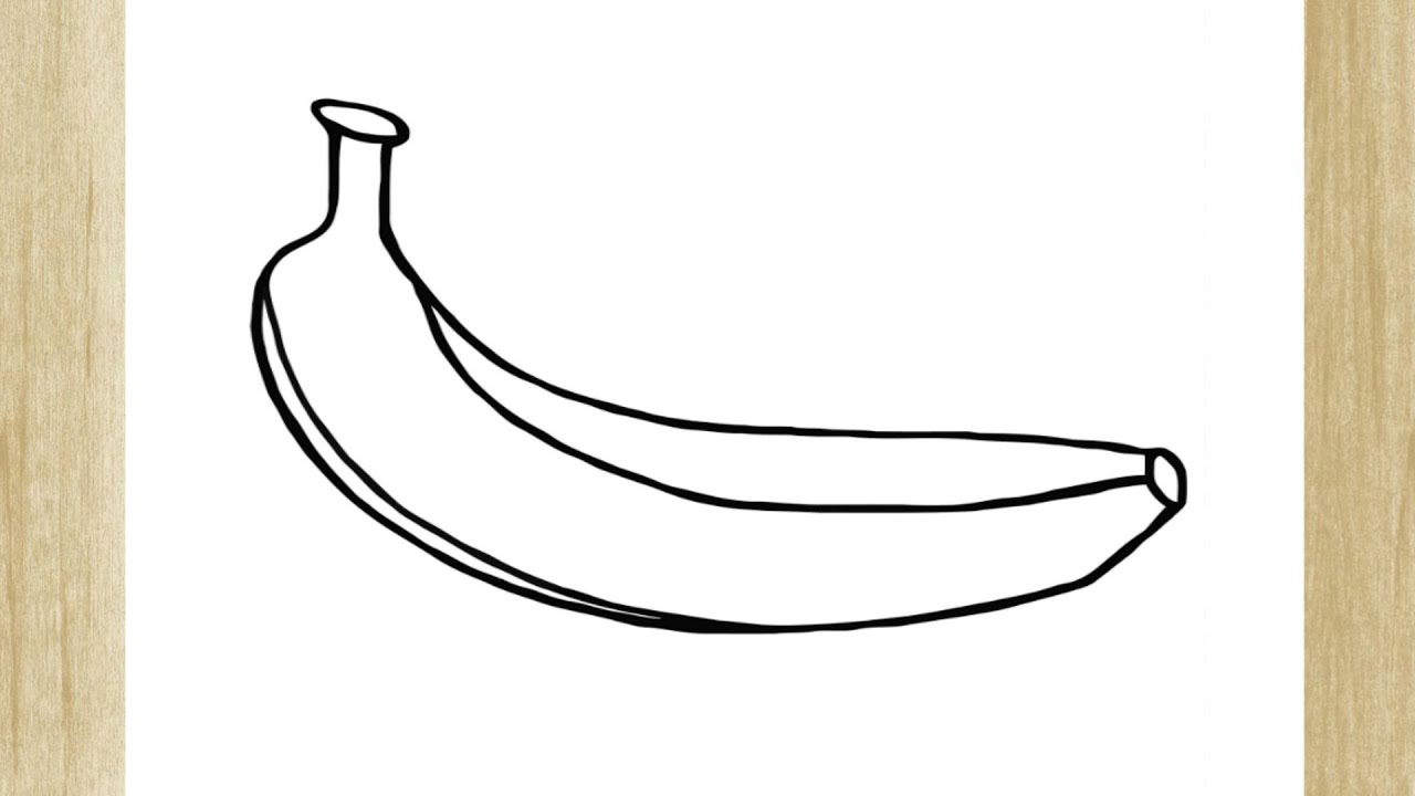 COMO DIBUJAR UNA BANANA, dibujos de Un Plátano, como dibujar Un Plátano paso a paso