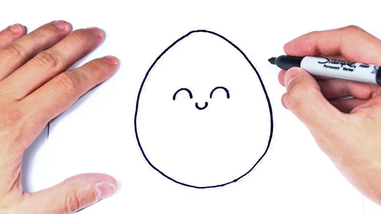Cómo dibujar un Huevo Kawaii Paso a Paso  Dibujos Kawaii, dibujos de Un Huevo, como dibujar Un Huevo paso a paso