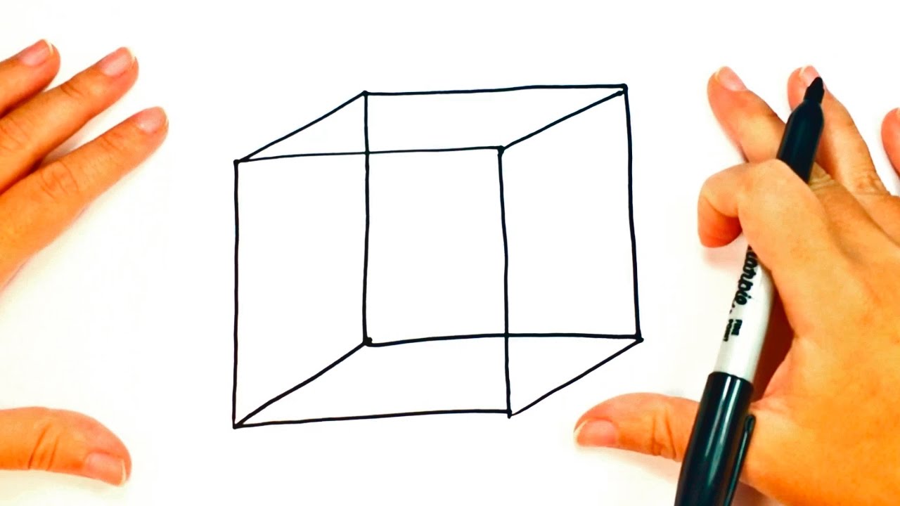 Cómo dibujar un Cubo paso a paso  Dibujo fácil de un Cubo, dibujos de Un Cubo, como dibujar Un Cubo paso a paso