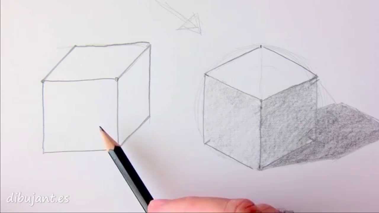 Como dibujar un cubo, dibujos de Un Cubo, como dibujar Un Cubo paso a paso