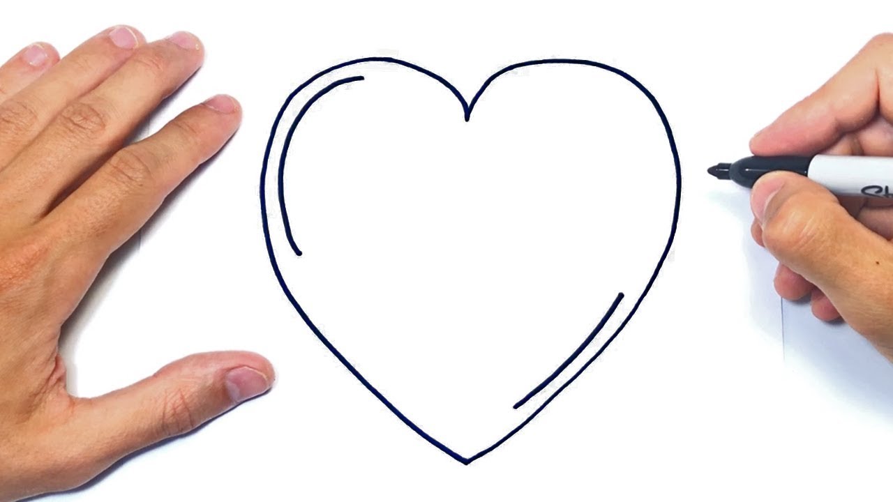 Cómo dibujar un Corazon Paso a Paso  Dibujo de Corazon, dibujos de Un Corazón Perfecto, como dibujar Un Corazón Perfecto paso a paso