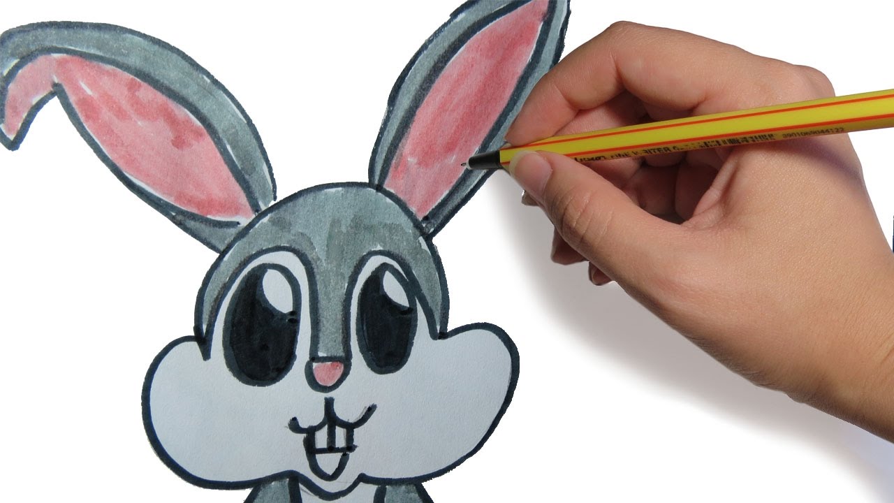 COMO DIBUJAR UN CONEJO FACIL PASO A PASO: a lapiz para niños, dibujos de Un Conejito Tierno A Lápiz, como dibujar Un Conejito Tierno A Lápiz paso a paso