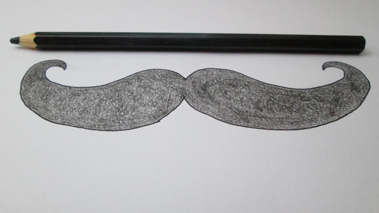 Cómo dibujar un bigote, dibujos de Un Bigote, como dibujar Un Bigote paso a paso
