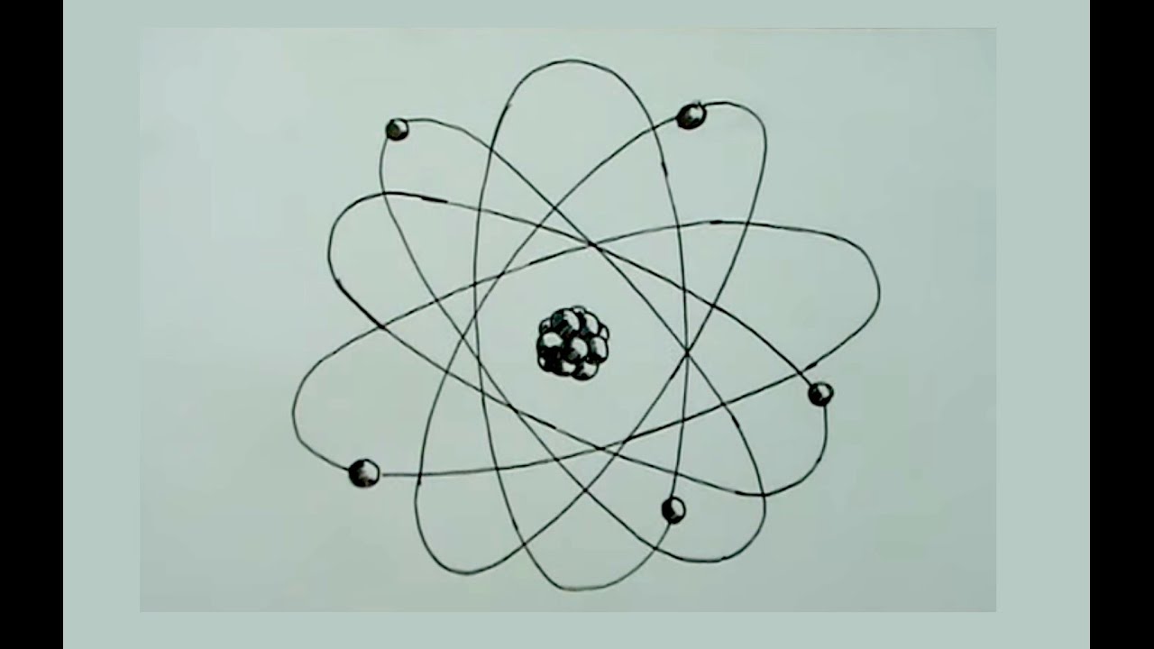 Cómo dibujar un atomo paso a paso, dibujos de Un Atomo, como dibujar Un Atomo paso a paso