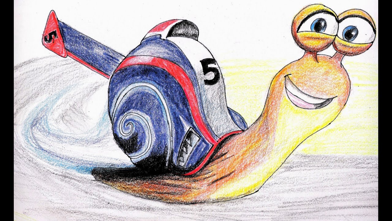 Dibujando a Turbo, dibujos de Turbo, como dibujar Turbo paso a paso