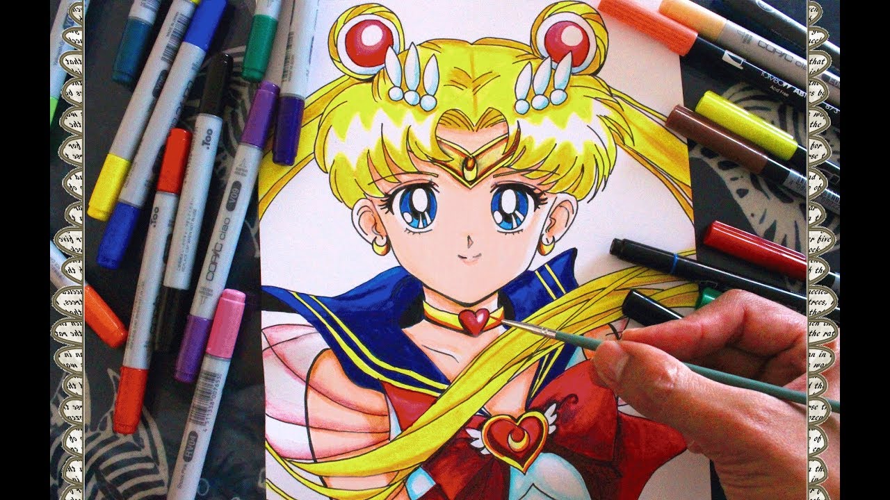 Sailor Moon Epidode 03 Cómo Dibujar Sailor Moon Supers How To Speed Draw, dibujos de Sailor Moon, como dibujar Sailor Moon paso a paso