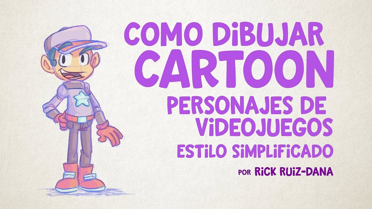 Como Dibujar personajes de videojuego Cartoon Simplificado por Rick Ruiz-Dana, dibujos de Personajes De Videojuegos, como dibujar Personajes De Videojuegos paso a paso