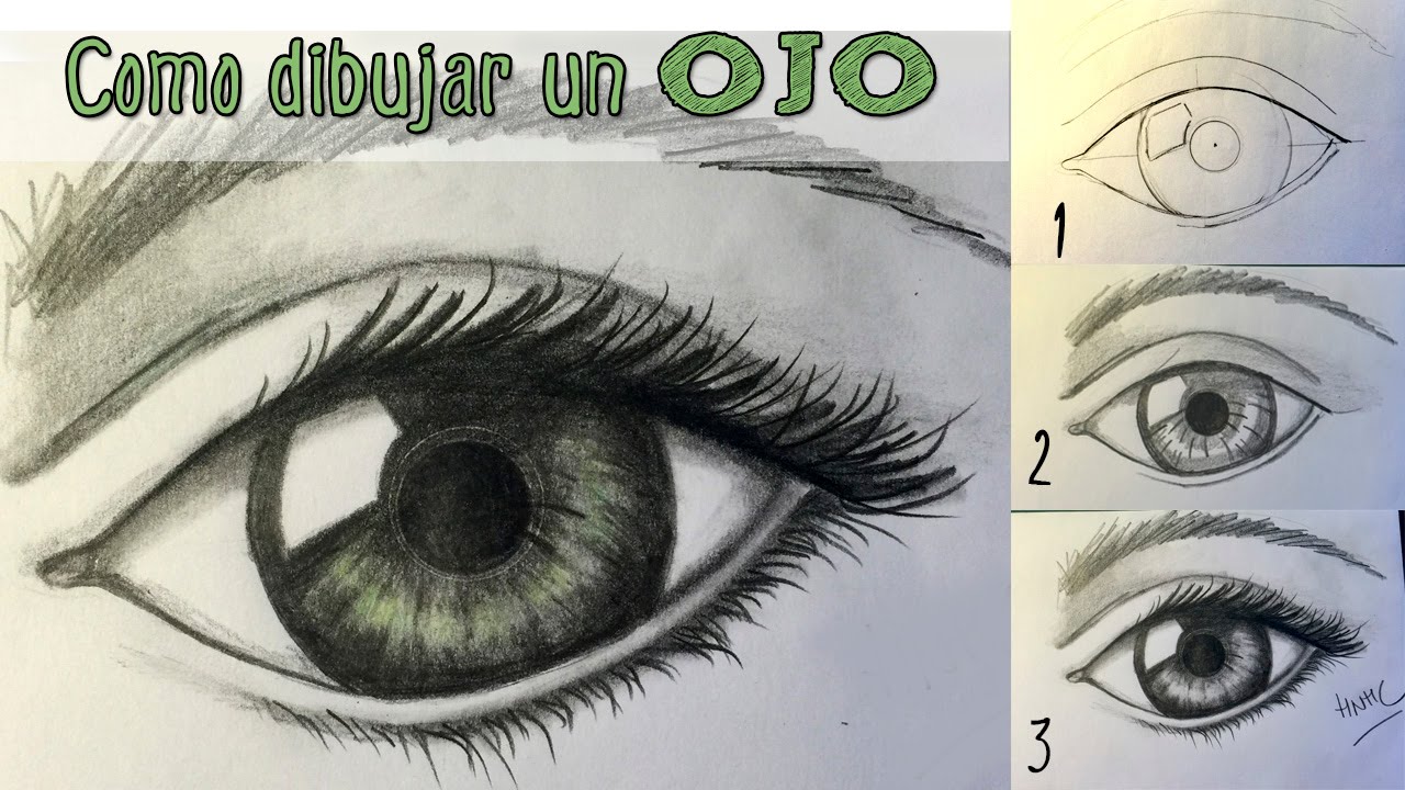 Cómo dibujar un ojo realista: Aprender a dibujar paso a paso, dibujos de Ojos Realistas, como dibujar Ojos Realistas paso a paso