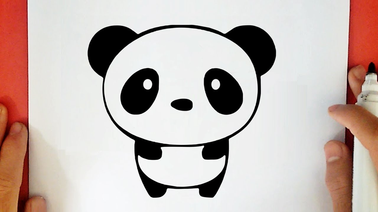 COMO DIBUJAR UN PANDA KAWAII, dibujos de Oso Panda Kawaii, como dibujar Oso Panda Kawaii paso a paso