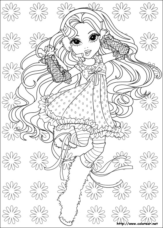 Dibujos para colorear de Moxie Girlz, dibujos de Moxie Girlz, como dibujar Moxie Girlz paso a paso