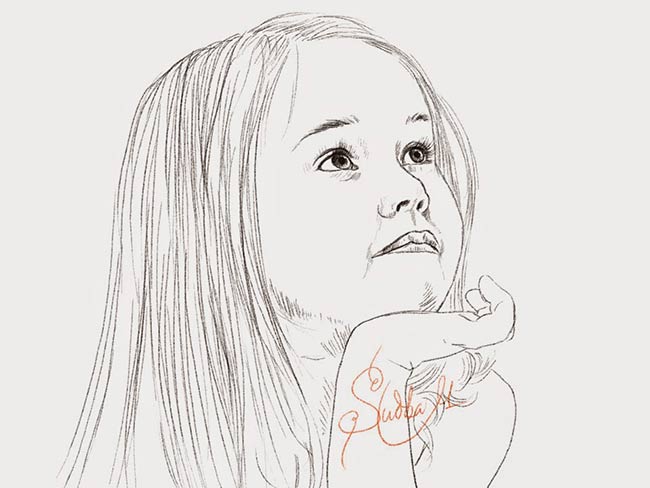 Cómo dibujar y pintar a los niños - Pintura y Artistas, dibujos de Una Niña Realista, como dibujar Una Niña Realista paso a paso