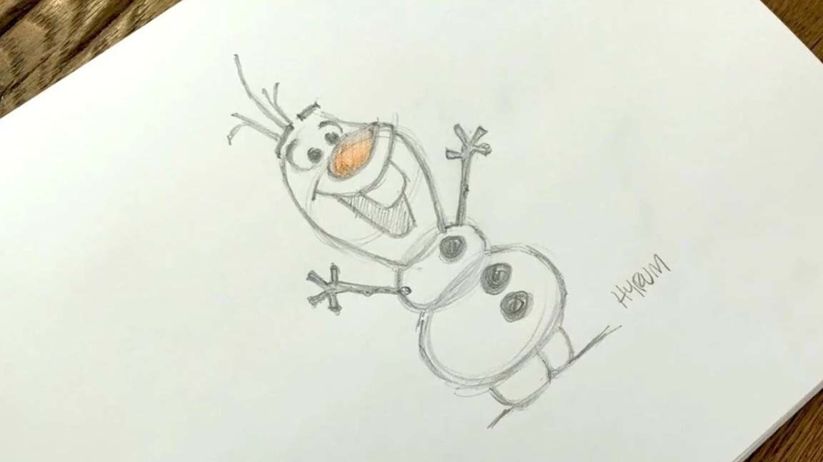 Cómo Dibujar a Olaf de Frozen?  Disney Latino, dibujos de A Olaf De Disney, como dibujar A Olaf De Disney paso a paso