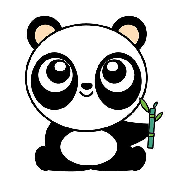Cómo dibujar un Oso Panda Kawaii ✍  COMODIBUJAR - CLUB, dibujos de Un Oso Panda, como dibujar Un Oso Panda paso a paso