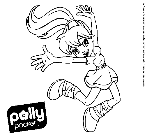 Dibujo de Polly Pocket 10 para Colorear - Dibujos - net, dibujos de Polly Pocket, como dibujar Polly Pocket paso a paso