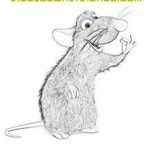 Ratatouille - Dibujos Disney, dibujos de Ratatouille, como dibujar Ratatouille paso a paso