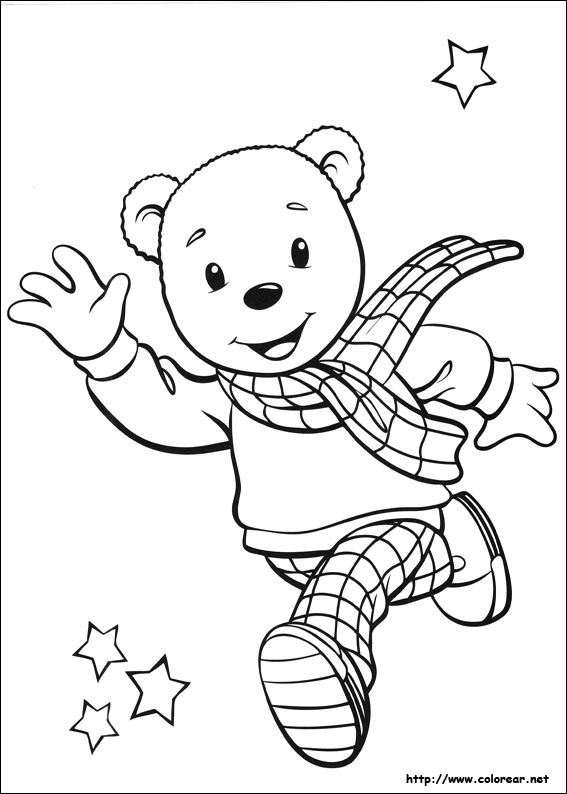 Dibujos para colorear de Rupert el oso, dibujos de Rupert, como dibujar Rupert paso a paso