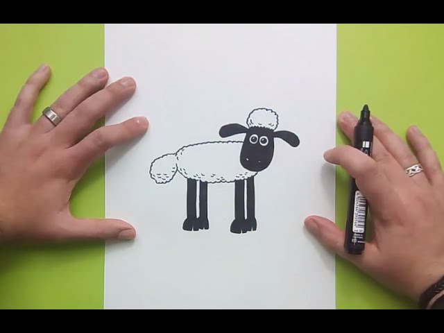 Como dibujar a La oveja Shaun paso a paso - La oveja Shaun  How to draw  Shaun the Sheep - YouTube, dibujos de Shaun, como dibujar Shaun paso a paso