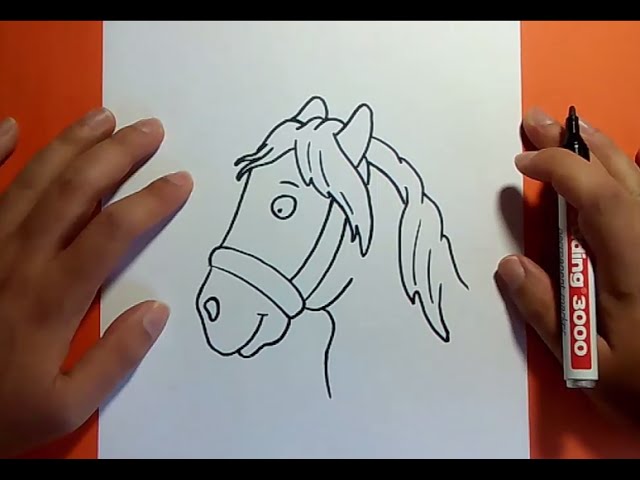 Como dibujar un caballo paso a paso 4  How to draw a horse 4 - YouTube, dibujos de La Cara De Un Caballo, como dibujar La Cara De Un Caballo paso a paso