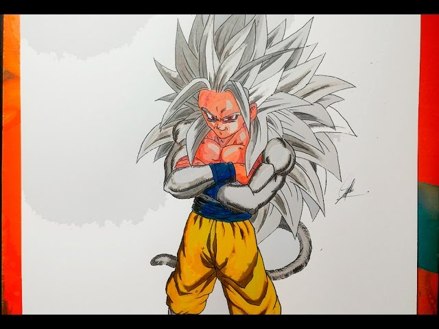 DIBUJANDO A GOKU SSJ 5 Dragon Ball AF - How To Draw SSJ5 - YouTube, dibujos de A Gokú Ssj 5, como dibujar A Gokú Ssj 5 paso a paso