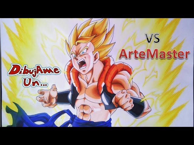 DIBUJAME UN vs ARTEMASTER Como Dibujar a GOGETA ssj 2 Dragon Ball z -  Duelo  de Dibujo - YouTube, dibujos de A Gogeta Ssj2, como dibujar A Gogeta Ssj2 paso a paso
