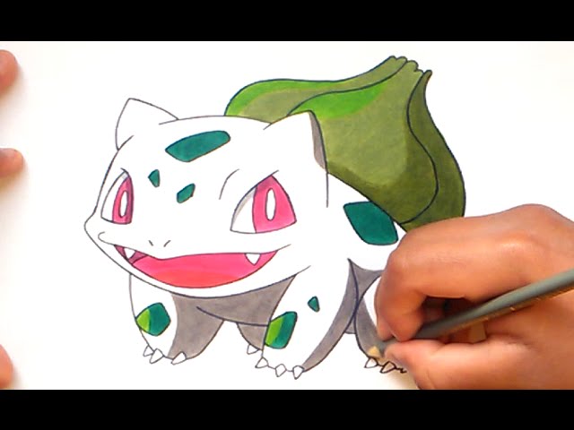 Cómo dibujar a Bulbasaur (Pokemon Go) - How to draw Bulbasaur (Pokemon) -  YouTube, dibujos de A Bulbasaur De Pokémon Go, como dibujar A Bulbasaur De Pokémon Go paso a paso
